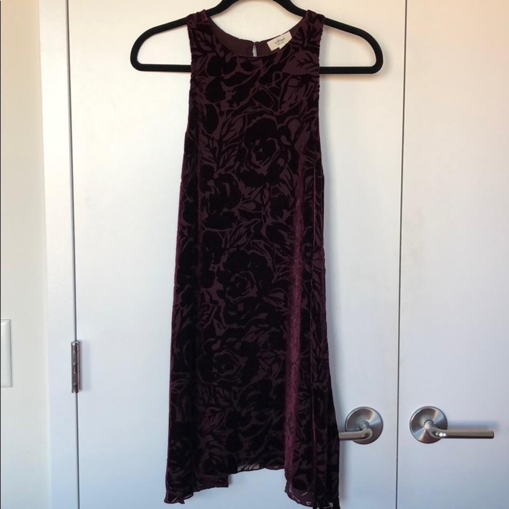 Wilfred Silk / Velvet Sleeveless Swing Dress